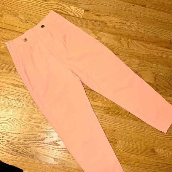 SHEIN Pants - SHEIN pink high waist trousers